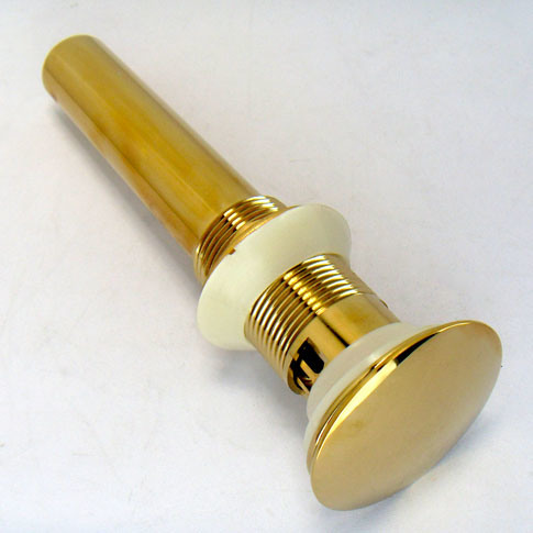 Polished Brass Pop up Sink Drain for Bathroom